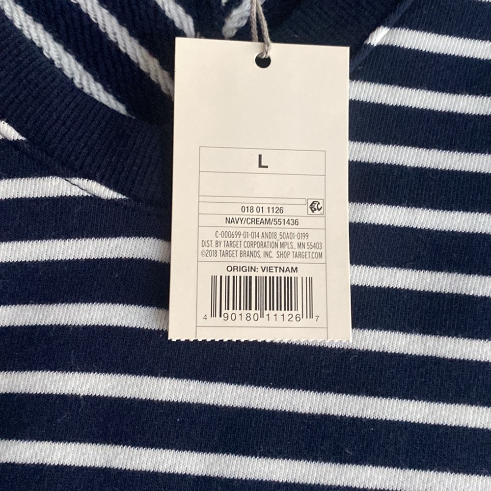 A New Day Women’s Striped V-Neck Sweater - Picture 4 of 10